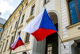 Vlajka Ceskej republiky v ukrajinskom parlamente
