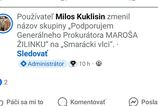 Podporovali Marosa Zilinku dnes su z nich smaracki vlci Ako sa zmenila skupina na Facebooku