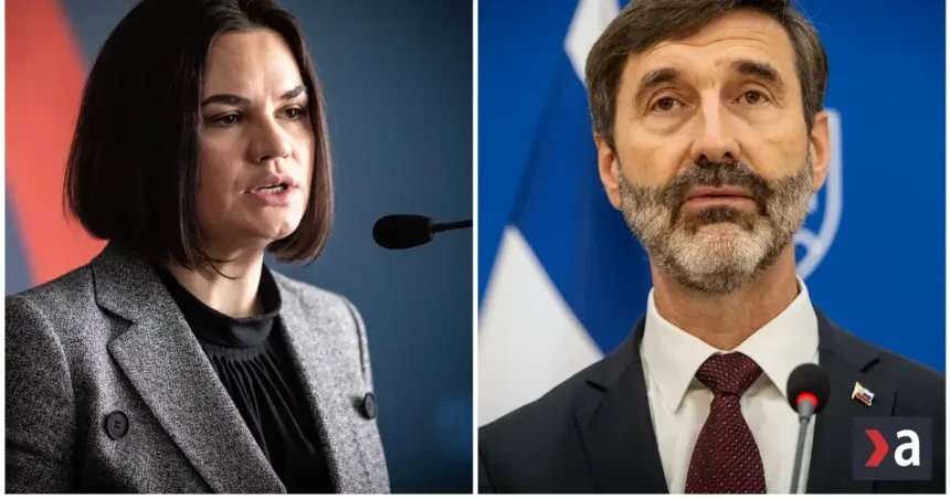 Blanár sa stretol s bieloruskou líderkou opozície. Žiadala viac víz