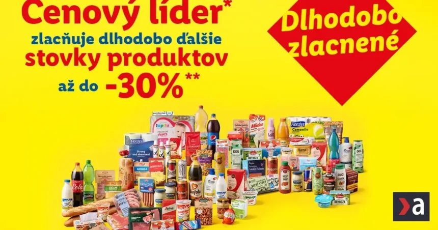 Lidl zlacňuje stovky ďalších produktov ako cenový líder