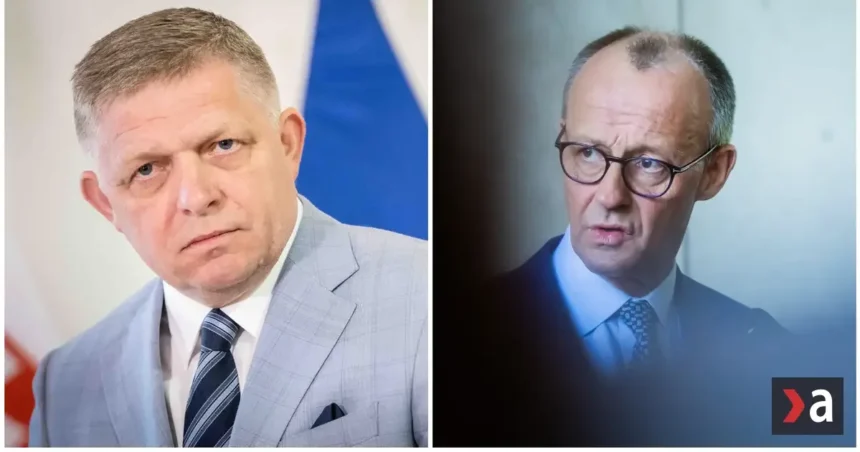Nemci žasnú nad absurdnou úvahou Fica. Je zbytočné dráždiť kancelára Merza