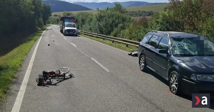 Smrteľná zrážka cyklistu s autom pri Bardejove