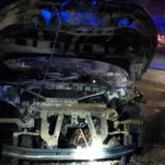 V Kysuckom Novom Meste horelo auto: Škoda po požiari je 65-tisíc eur