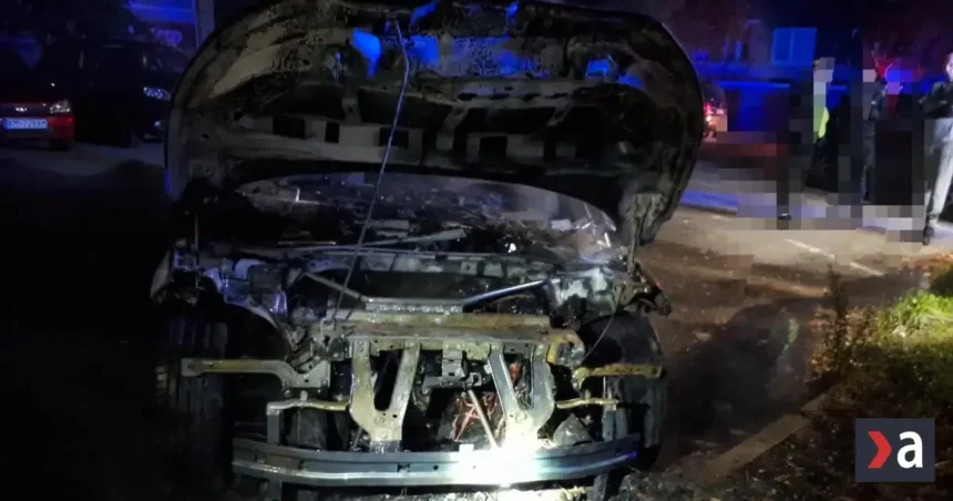 V Kysuckom Novom Meste horelo auto: Škoda po požiari je 65-tisíc eur