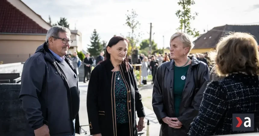 Kuciakova a Kušnírovej rodiny poslali odkaz pri otvorení pamätníka vo Veľkej Mači